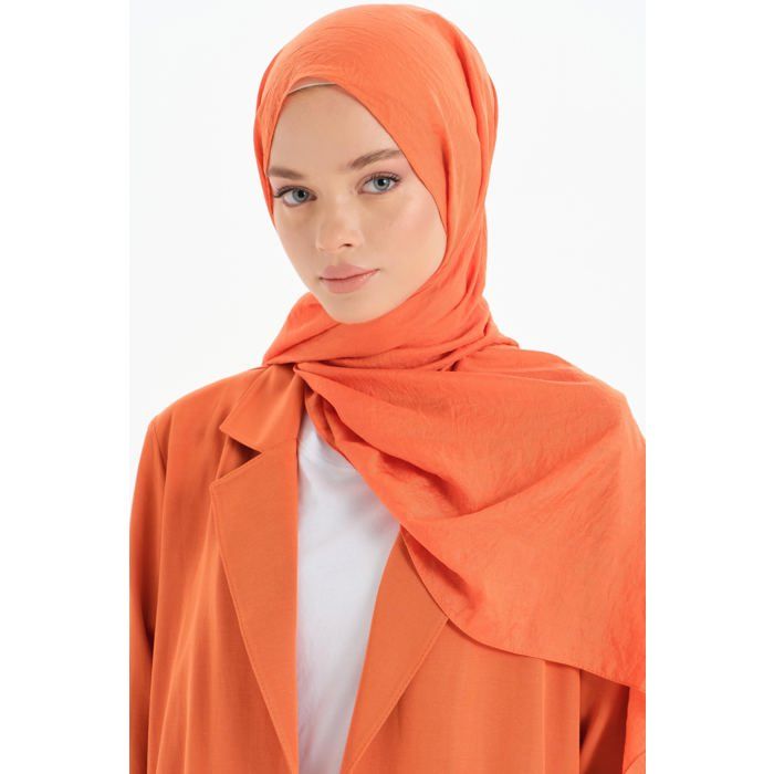 Châle - Crash - Rouge-brique - 100% Polyester - 73 x 200 cm - Chic