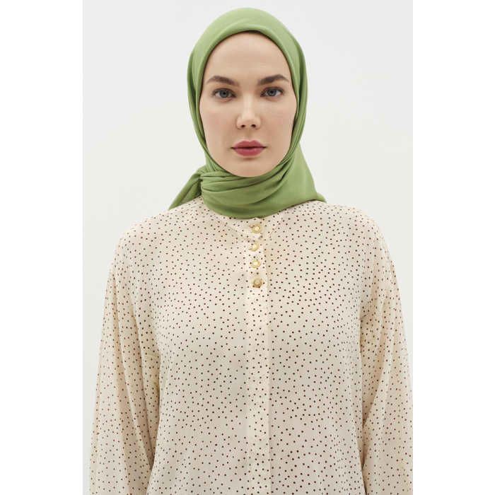 Écharpe - Naturelle - Vert lac - 42% Viscose - 41% Bambou - Chic