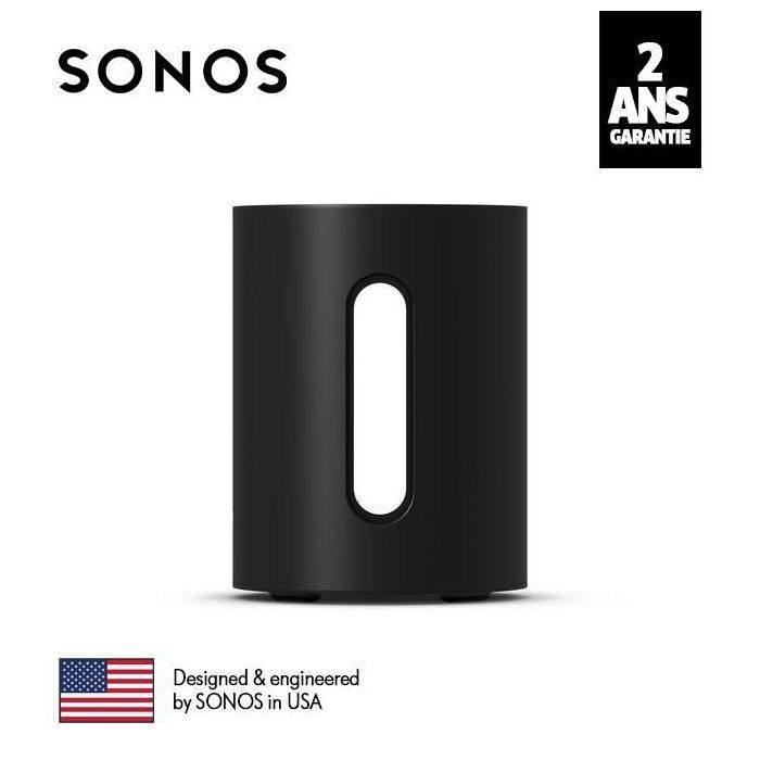 Caisson de basses - SONOS - SUB Mini - Compact - Sans fil - Wi-Fi 5 GHz