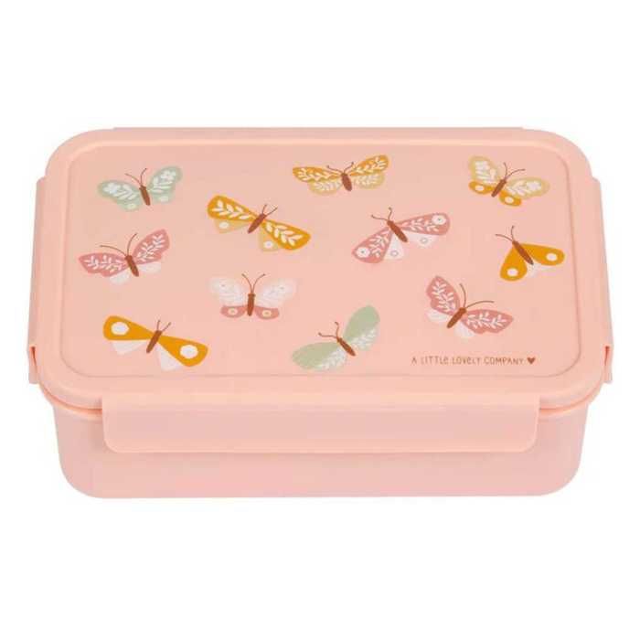 Lunch box compartimentée papillons