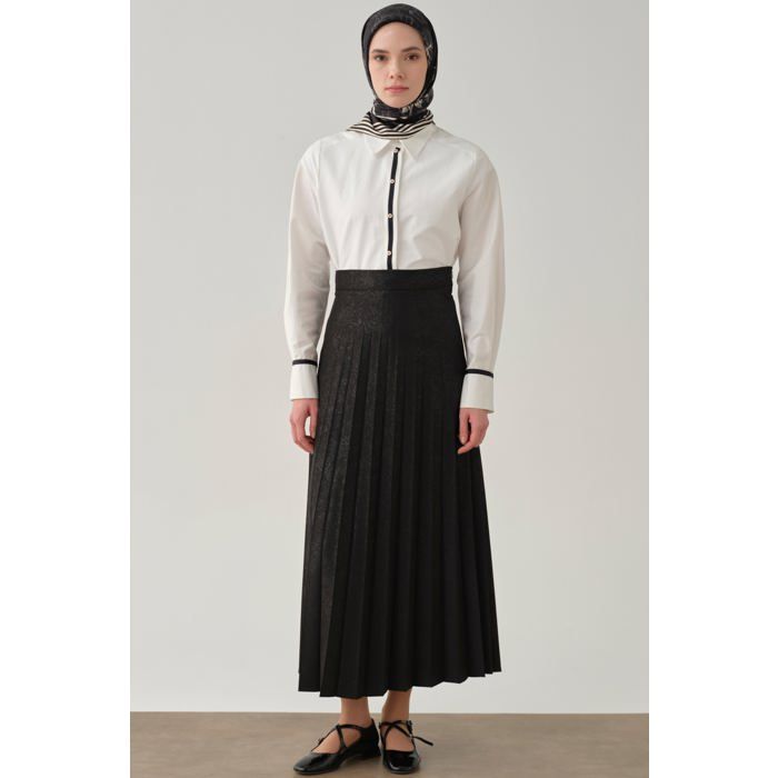 Jupe plissée - Noir