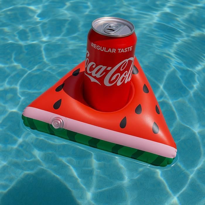 Porte-gobelet Gonflable Pastèque – Pour Piscine & Boissons