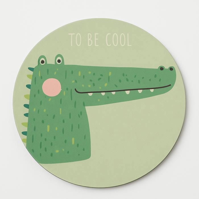 Tapis de Souris “To Be Cool” – Croco Fun & Détente Totale