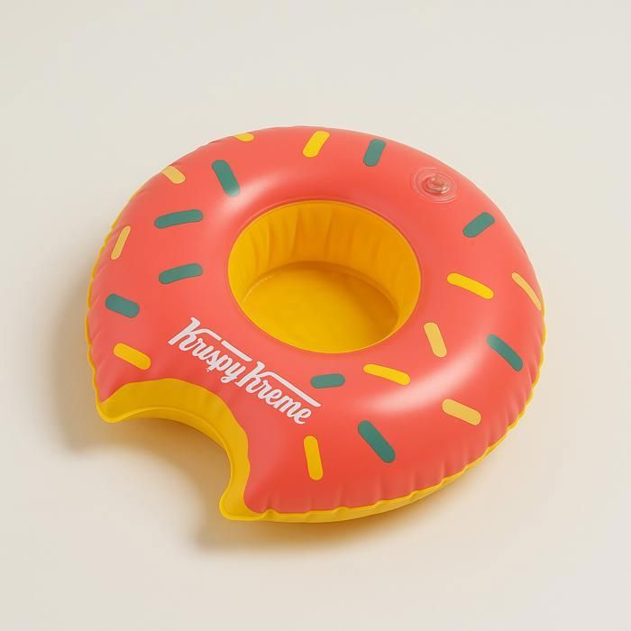 Porte-gobelet Gonflable Donut – Édition Krispy Kreme