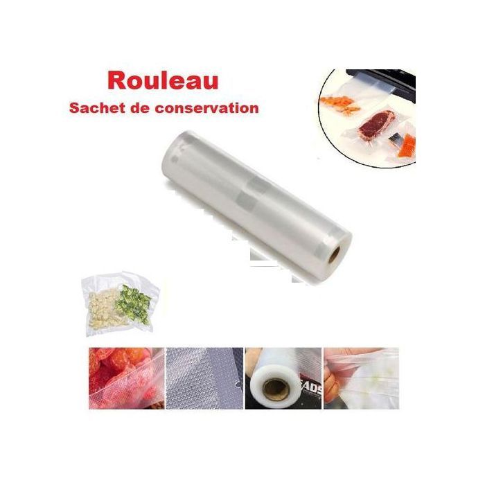 Rouleau sous vide - Vacuum Sealer - 5m x 20cm - Conservation des aliments - Accessoires de cuisine