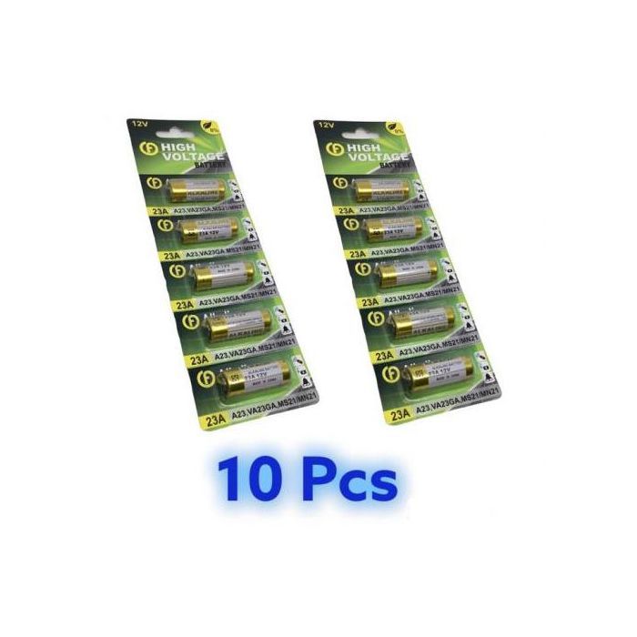 10 PIÈCES / 2 Paquet 23A 12V pile alcaline