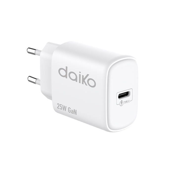 Fast charger Blanc  DAIKO USB C 25W