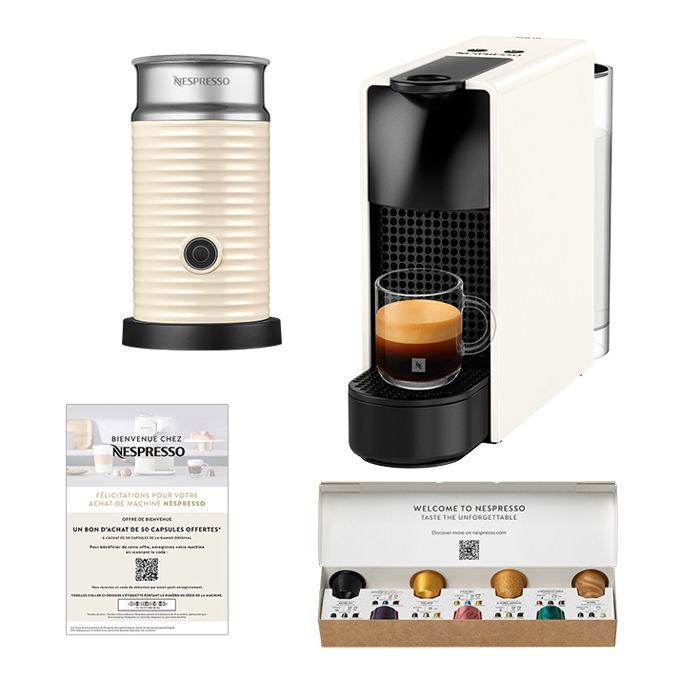 Essenza Mini blanche + Aeroccino 3