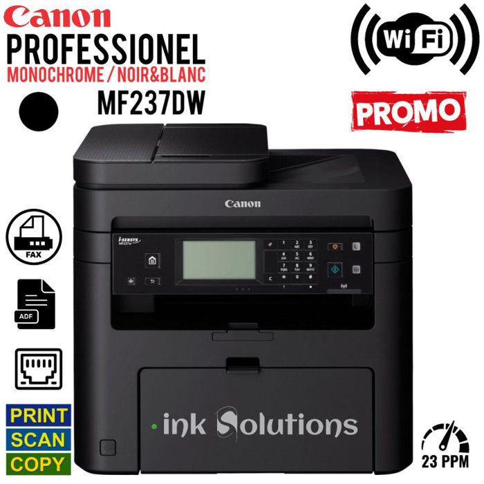 Imprimante Multifonction Laser Monochrome i-SENSYS MF237w (1418C123AA)