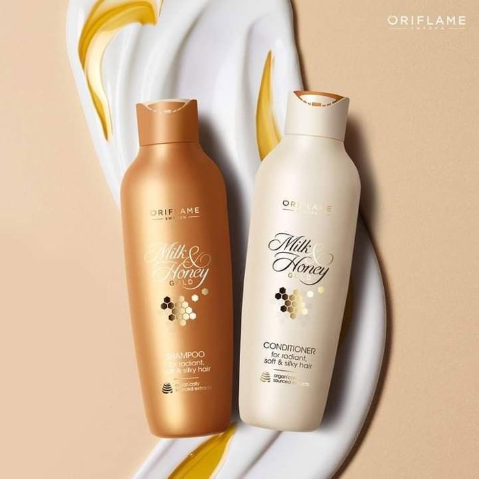 Pack Shampooing et conditionner pour Milk and Honey Gold Pour des cheveux brillants, doux et soyeux, 250 ml chacun