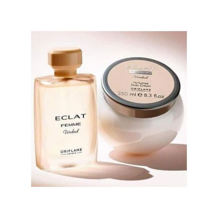 Parfum et crème parfumée - Eclat - Weekend - 50 ml EDT - 250 ml crème hydratante - Femme