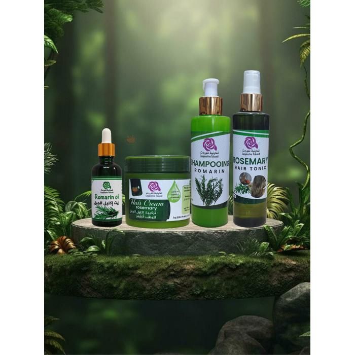 Paquet de Cheveux - Rosemary - Shampooing, Spray, Crème, Huile - Hydratation - Renforcement - Nourrissant