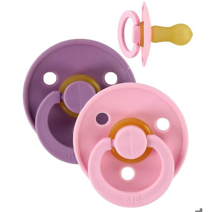 Lot de 2 Sucettes BIBS - coloris au choix - 0 - 6 mois, Lavender et Pink