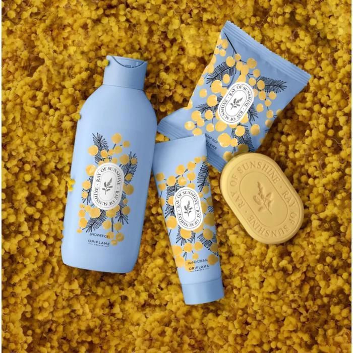 Pack cadeau - Ray Of Sunshine - Femme - Gel douche 250 ml - Crème pour les mains 75 ml - Savon doux 75g