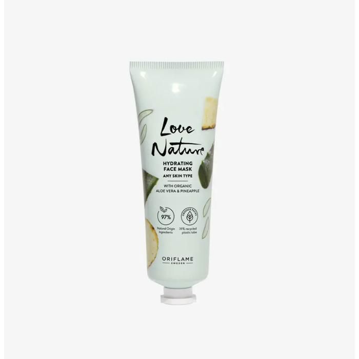 Masque hydratant - Love Nature - Aloe Vera et Ananas - 75 ml - Gel - Tous types de peau