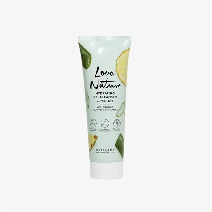 Gel Nettoyant - Love Nature - Aloe Vera & Ananas - 125 ml - Hydratant - Sans Parabène