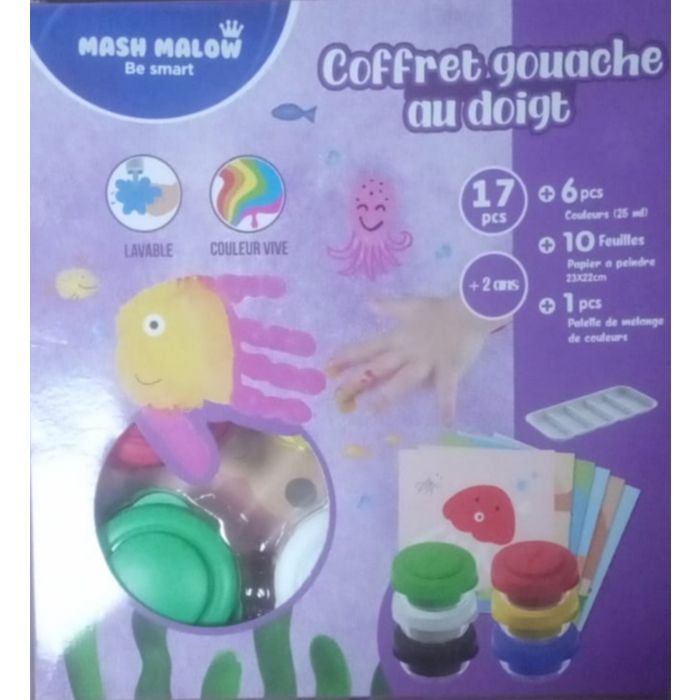 Set de Coloriage - MASH MALOW - 17 pcs - Coffret créatif - Couleurs variées - Palette de mélange