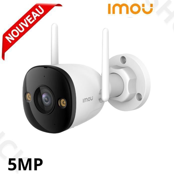 Caméra extérieure IP 5MP 3K Etanche sécurité IMOU Bullet 2E couleur WiFi à domicile détection humaine