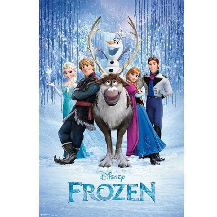 Poster - DISNEY - FROZEN - Contemporain - 91.5 cm x 61 cm - Papier brillant
