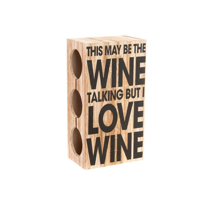 Porte-Bouteilles - DANSMAMAISON - Bois - 3 Bouteilles - 35 cm - Design Contemporain