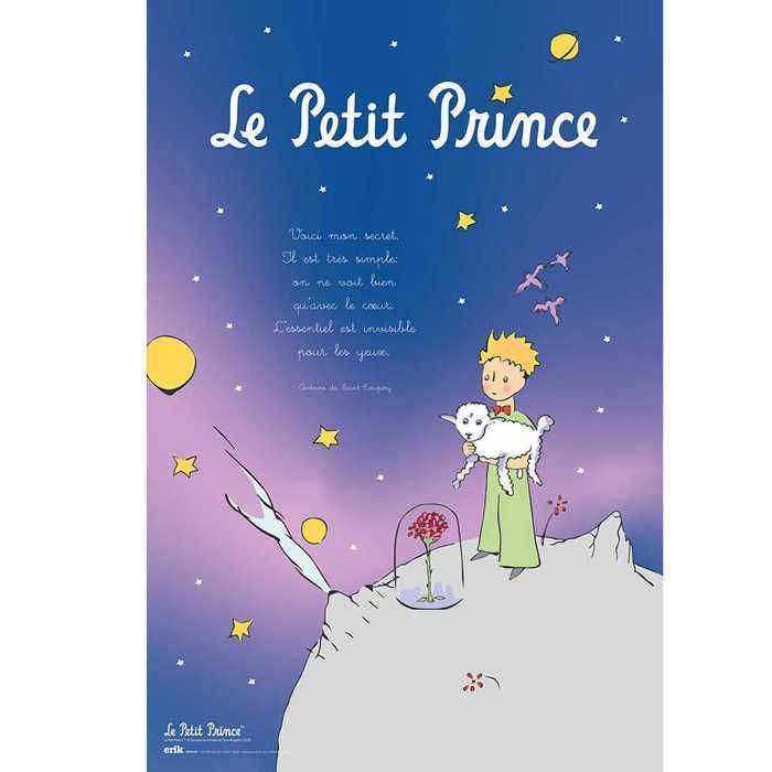Poster - Le Petit Prince - Contemporain - Papier Brillant - 91.5x61 cm - Mixte