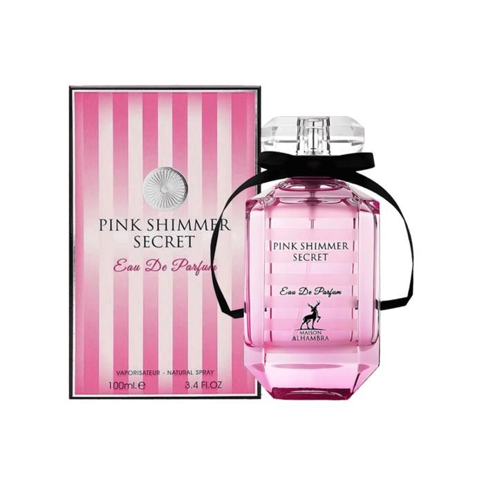 Eau de Parfum - Rose Seduction - Pink Shimmer Secret - 100ml - Notes florales - Fraîcheur fruitée