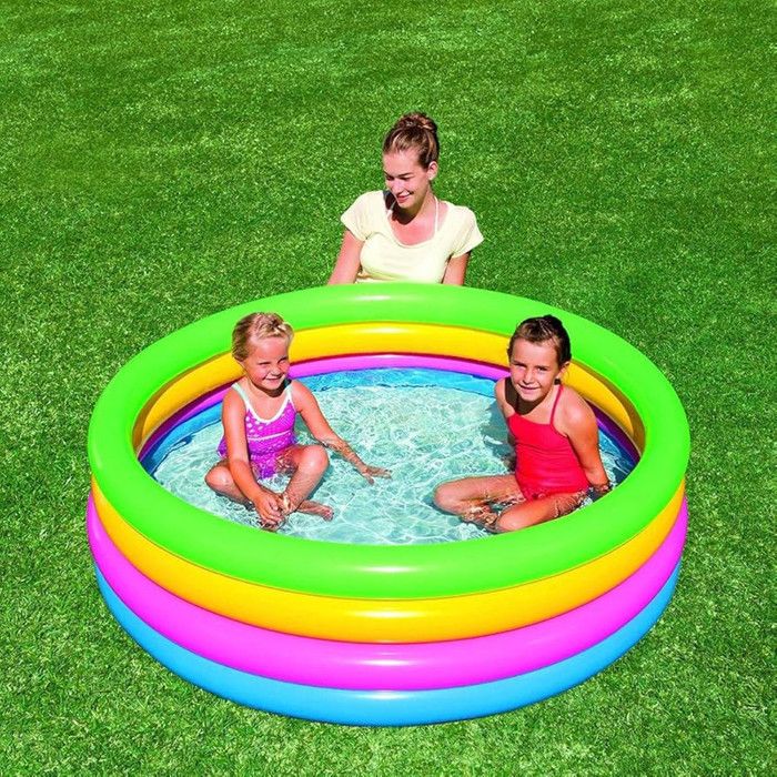 Piscine Gonflable - Bestway - Multicolore - 157 cm - 46 cm - Pour Enfants à partir de 3 ans