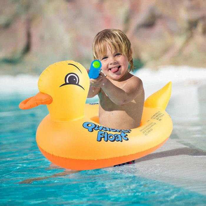 Bouée - Canard - Enfant - Siège Intégré - PVC - Jaune