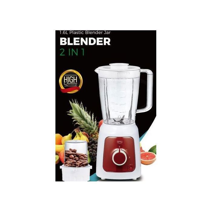 Prima - Blender 2en1 - 1,6 L - 350W - Rouge
