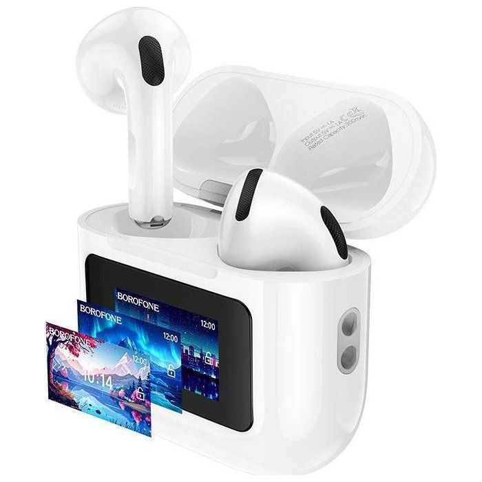 Écouteurs Sans Fil - BOROFONE - Modèle avec Écran LCD - Bluetooth 5.0 - Autonomie 7h - Contrôle Tactile
