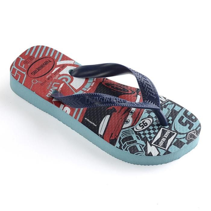 Tongs Enfant - Havaianas - KIDS CARS - Caoutchouc - Bleu - Confortables