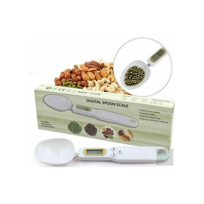 Digital Spoon Electronic Spoon Weight Scale, Stainless LCD Display 0.1g/500g