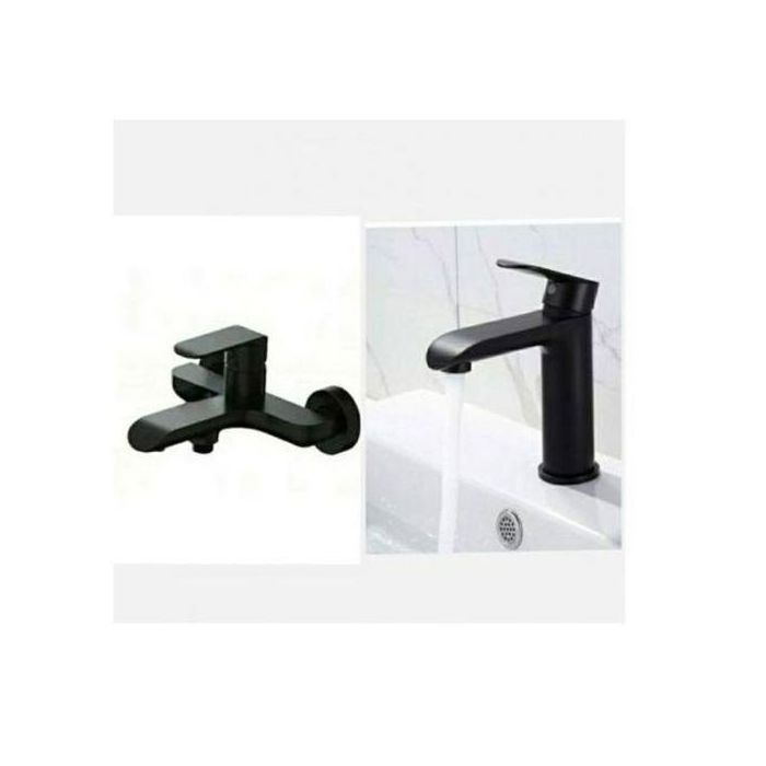 Mitigeur de douche - Acier inoxydable - Cuivre - Douchette flexible - Robinet lavabo - Accessoires salle de bain