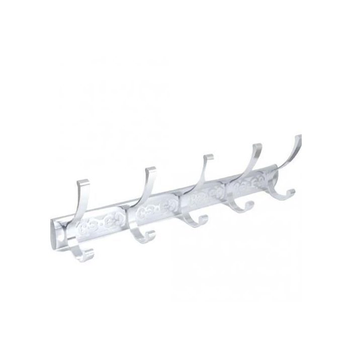 Porte manteau mural - Inox - 10 crochets - Salle de bain - Style contemporain - Design