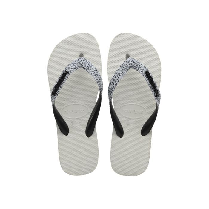 Tongs - Havaianas - TOP BOLD - Caoutchouc - Mixte - Blanc