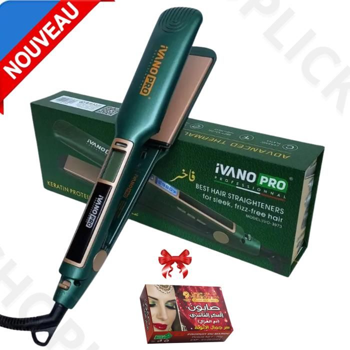 Lisseur Professionnel Ivano Pro IVO-3973 – Haute Technologie pour un Lissage Parfait