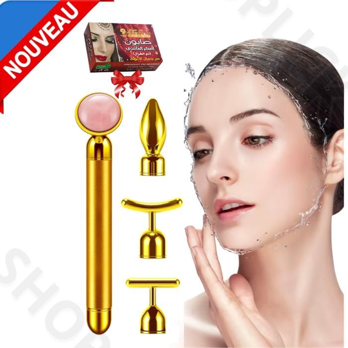 Kit de Rouleau de Massage électrique pour Le rouleau visage, Rouleau 3D Forme T rouleau massage visage