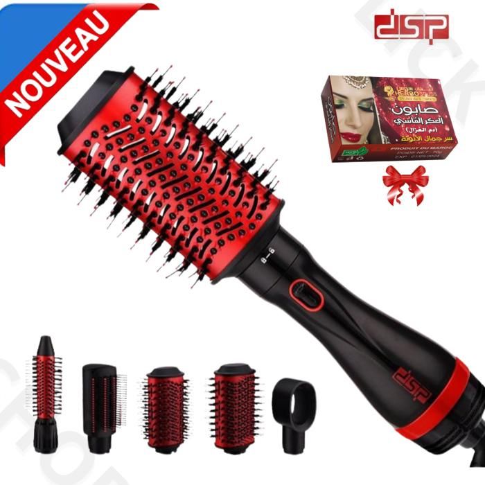 Brosse à Air chaud sèche-cheveux électrique 5 en 1 lisseur, professionnelle Fers à friser et baguettes