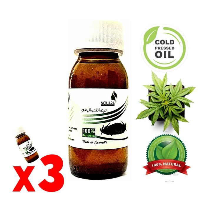 Huile de Chanvre (Cannabis, Hachich) 100% naturel -180ml