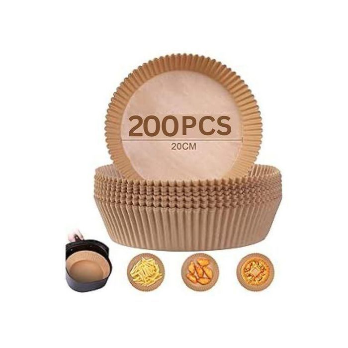 200 Pieces Papier Cuisson Pour Air Fryer,20CM-4