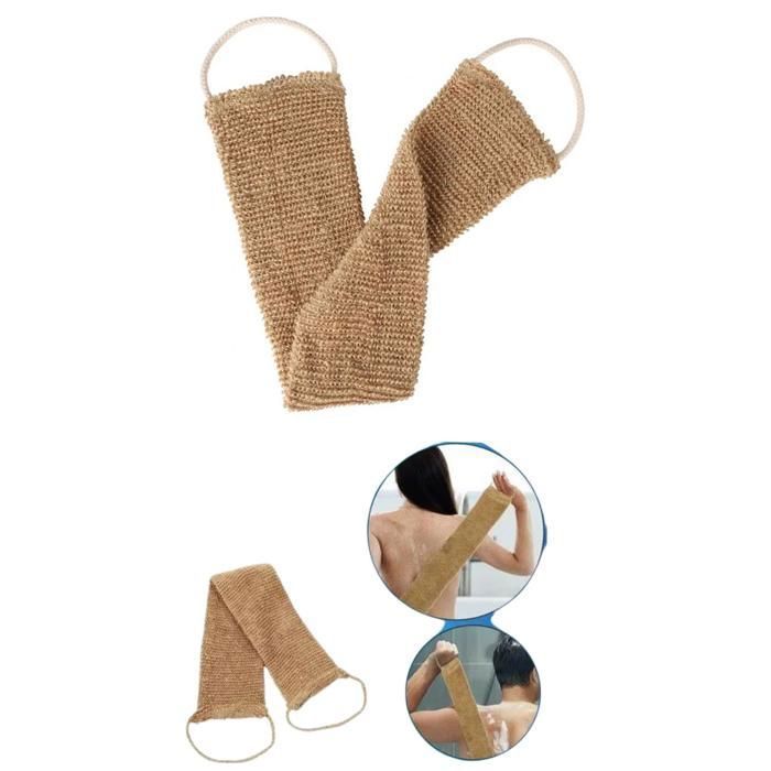 Gant de bain - Exfoliant en jute - 65cm - Massage - Biodégradable