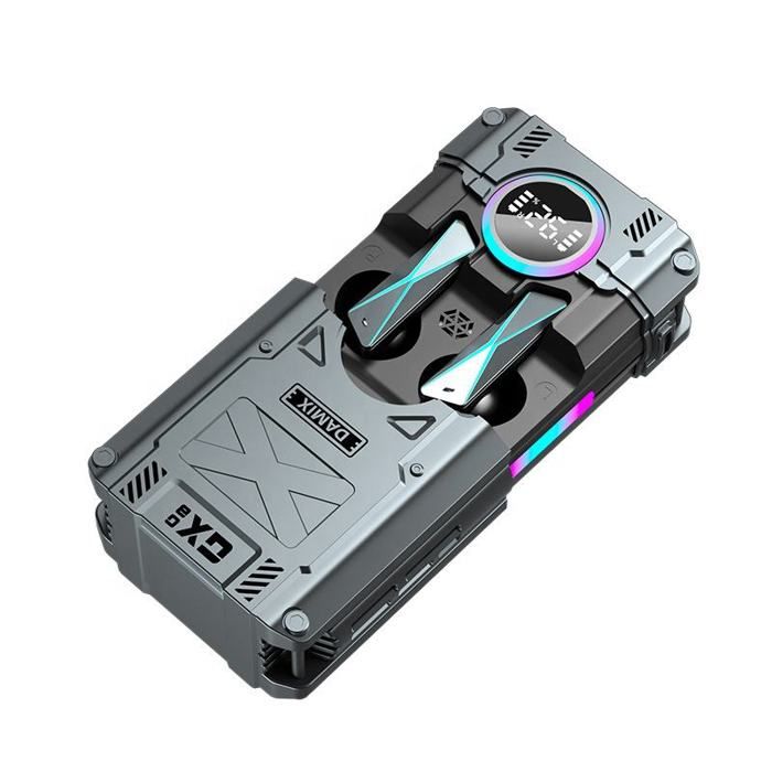 DAMIX - Ecouteurs Sans fil - DX-08 LED - Affichage numérique lumière RVB - LED