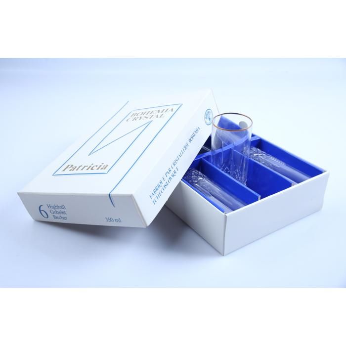 Verres à jus - GENERIC - Royal Blues - 6 pièces - Verre - Bleu