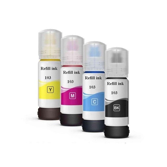 Pack de 4 bouteilles d’encre ECOTANK 103 ORIGINAL