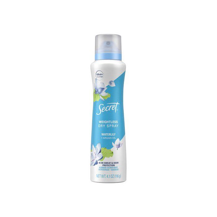 Déodorant - SECRET - Secret Dry Spray - 48H - Huile d’Argan - Waterlily - 200ml