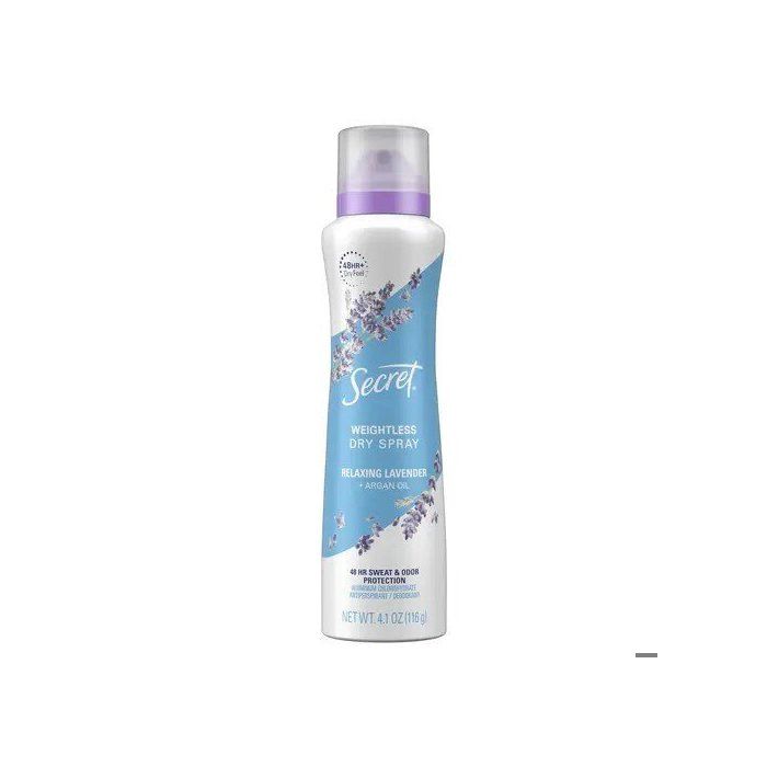 Déodorant - Secret - Dry Spray - 48H - Lavande - Huile d’Argan - 200ml