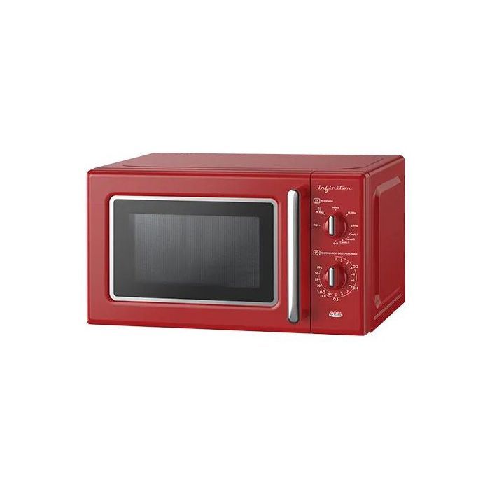 Infiniton micro ondes posable avec Grill couleur rouge vintage 20Litres 700w 8 Prog