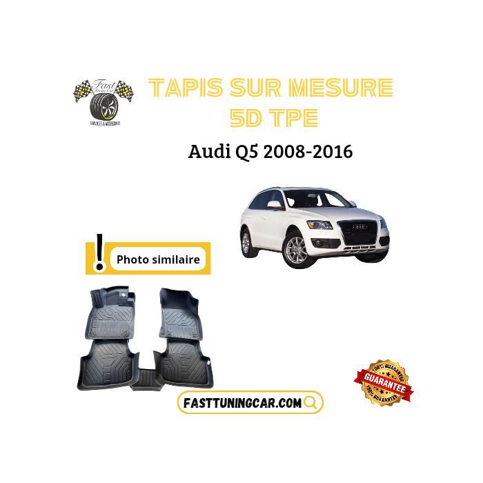 Tapis de voiture sur mesure 5D TPE - Audi - Q5 - Résistant - Antidérapant - Facile à nettoyer