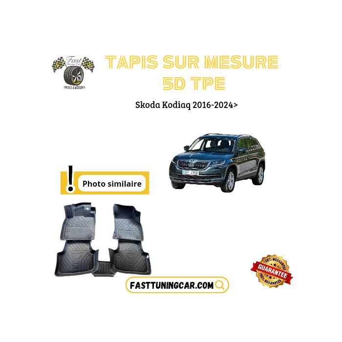 Tapis sur mesure 5D TPE Skoda Kodiaq 2016-2024>