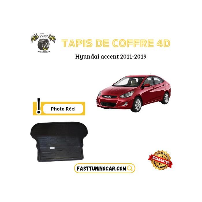 Tapis de coffre - HYUNDAI - ACCENT - 2011-2019 - 4D - Imperméable - Résistant